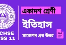 Class 11 History Suggestion 2024 | একাদশ শ্রেণীর ইতিহাস সাজেশন ২০২৪