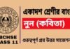নুন (কবিতা) একাদশ শ্রেণীর বাংলা | Class 11 Bengali Noon Question and Answer নুন (কবিতা) একাদশ শ্রেণীর বাংলা | Class 11 Bengali Noon Question and Answer