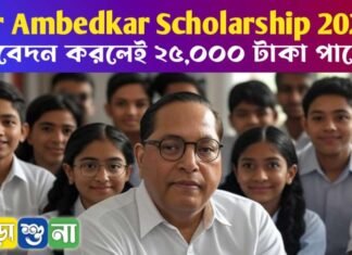 Dr Ambedkar Scholarship 2025: আবেদন করলেই ২৫,০০০ টাকা পাবেন, জানুন সব তথ্য Dr Ambedkar Scholarship 2025: আবেদন করলেই ২৫,০০০ টাকা পাবেন, জানুন সব তথ্য