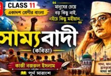 সাম্যবাদী (কবিতা) কাজী নজরুল ইসলাম – একাদশ শ্রেণীর বাংলা | Class 11 Bengali Class 11 Bengali Sammobadi Question and Answer Class 11 Bengali Sammobadi Question and Answer